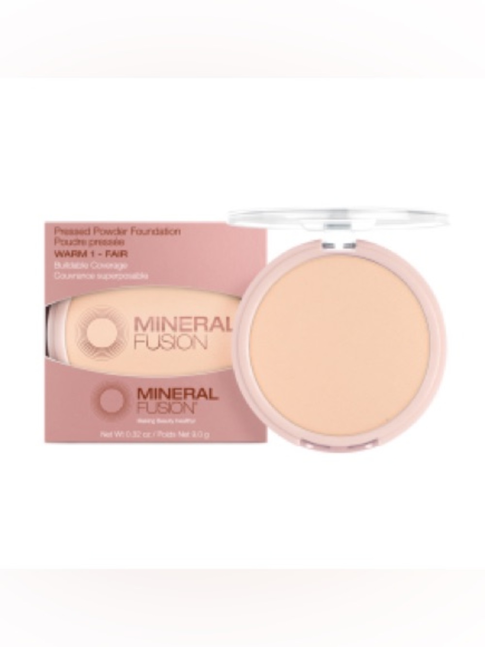 NIB Mineral Fusion Pressed Powder Foundation Warm 1 Fair